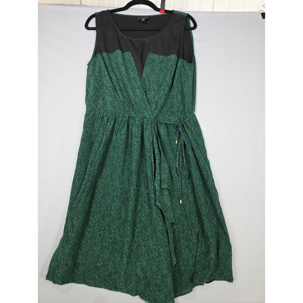 Greylin Silk Dress Green‎ Handkerchief Hem Mini L Large 100% Silk Boho Fairycore